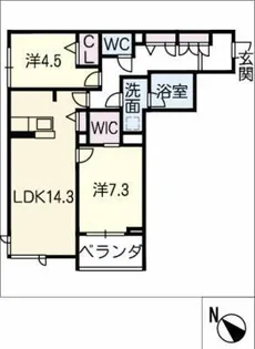 LUANA VIP RESIDENCE【4階】の間取り