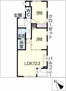 フレーザープレイス藤山台【2階】の間取り