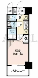 プレサンス天神橋筋六丁目ヴォワール【2階】の間取り