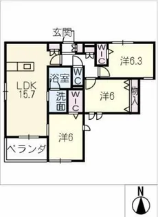 le lien 滝子【2階】の間取り