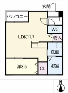 LECOCON稲沢【2階】の間取り