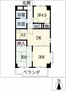 アーバンハイツ【3階】の間取り