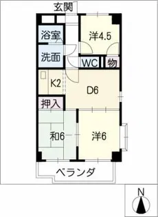 アーバンハイツ【3階】の間取り