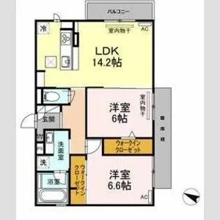 リサイアⅡ【1階】の間取り
