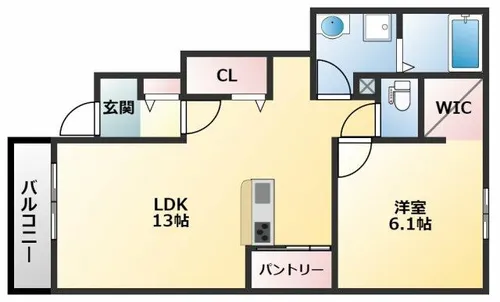 クラールブリーゼ B棟【1階】の間取り