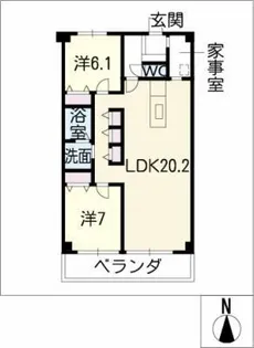 Life of Calm【1階】の間取り