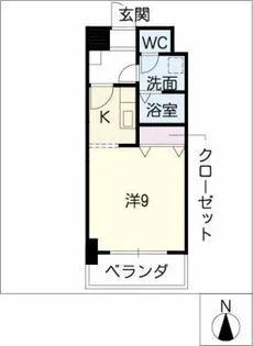 レジデンス新瀬戸【6階】の間取り