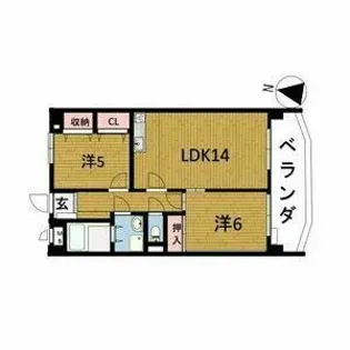 ファミール共栄【2階】の間取り