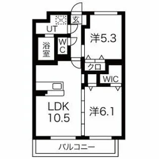 エスティヒルズ【205号室】の間取り
