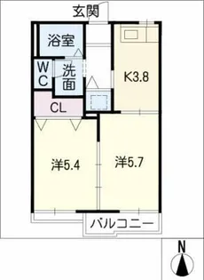 ニューボーン【2階】の間取り