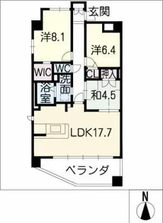 La vie Fontaine【5階】の間取り