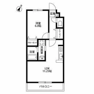 アンプルール リーブル Azumi【2階】の間取り