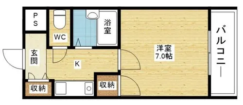 シャルム橋本Ⅲ【1階】の間取り