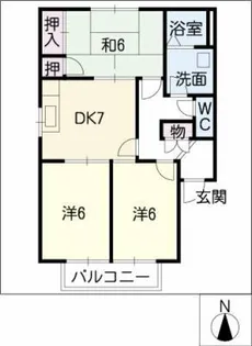 ハマハイツ第五【1階】の間取り