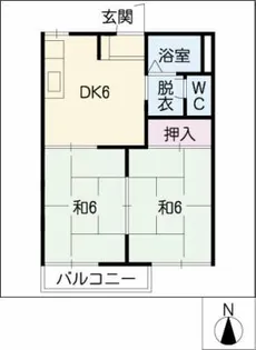 サンクレスト篠田【2階】の間取り