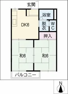 サンクレスト篠田【2階】の間取り