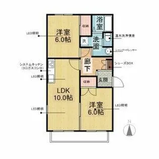 トークヴィレッジⅠ D棟【1階】の間取り