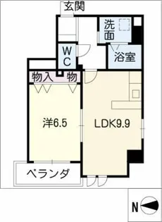 シェルジェ覚王山【4階】の間取り