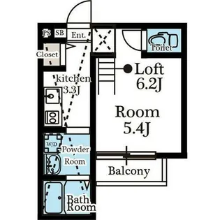 グリーンレイク中小田井【102号室】の間取り