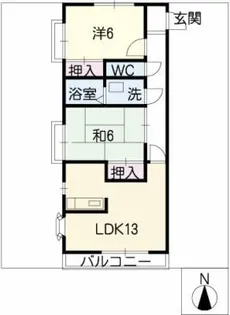グランドール愛宕【2階】の間取り