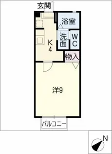 ディアス竹の山 B棟【1階】の間取り