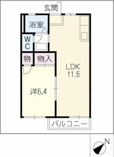 コーポひまわり【2階】の間取り
