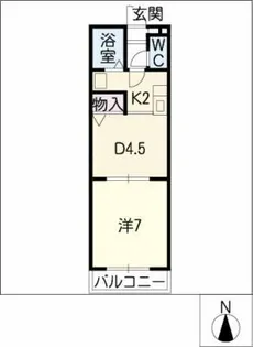 セレニール諸ノ木【2階】の間取り