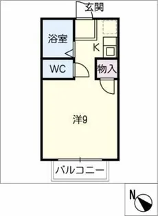 段留マンション【1階】の間取り