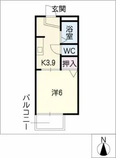 エクシブⅢ【1階】の間取り