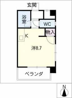 リバークレスト【4階】の間取り