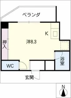 リバークレスト【5階】の間取り