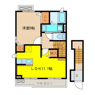 プレッソラフォーレⅤ【2階】の間取り