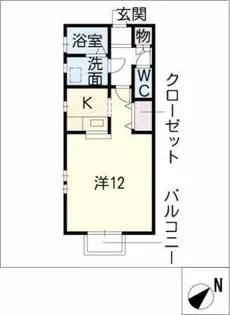 パームタウン サウス【1階】の間取り