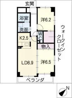 熱田一番館【3階】の間取り