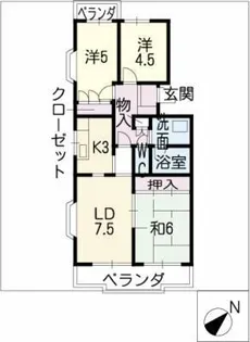 KOZAN SOPHIA【3階】の間取り