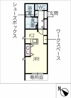 FLORISH【1階】の間取り