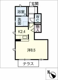 Y・クレール【1階】の間取り