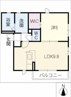 オーベル高峯【1階】の間取り