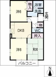 Mt.BELL B棟【1階】の間取り