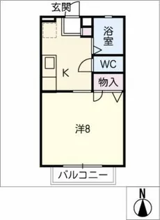 コーポオークス【2階】の間取り