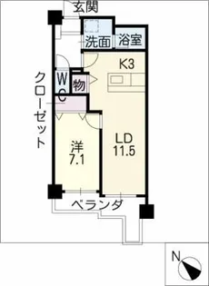 Micastage 神宮南【7階】の間取り