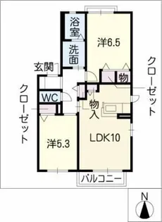 マノワール【1階】の間取り