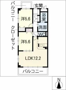 タウン・コート【1階】の間取り