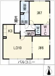 ソレアード【2階】の間取り