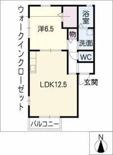 カーサ本宮【2階】の間取り