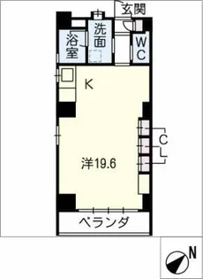 ボン・ヴィヴァン新清州【3階】の間取り