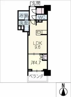 オープンレジデンシア栄【3階】の間取り