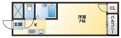 林マンション【4階】の間取り
