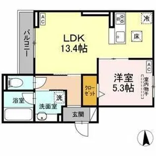 ラパーチェ【1階】の間取り