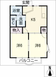 レジデンス開明【2階】の間取り